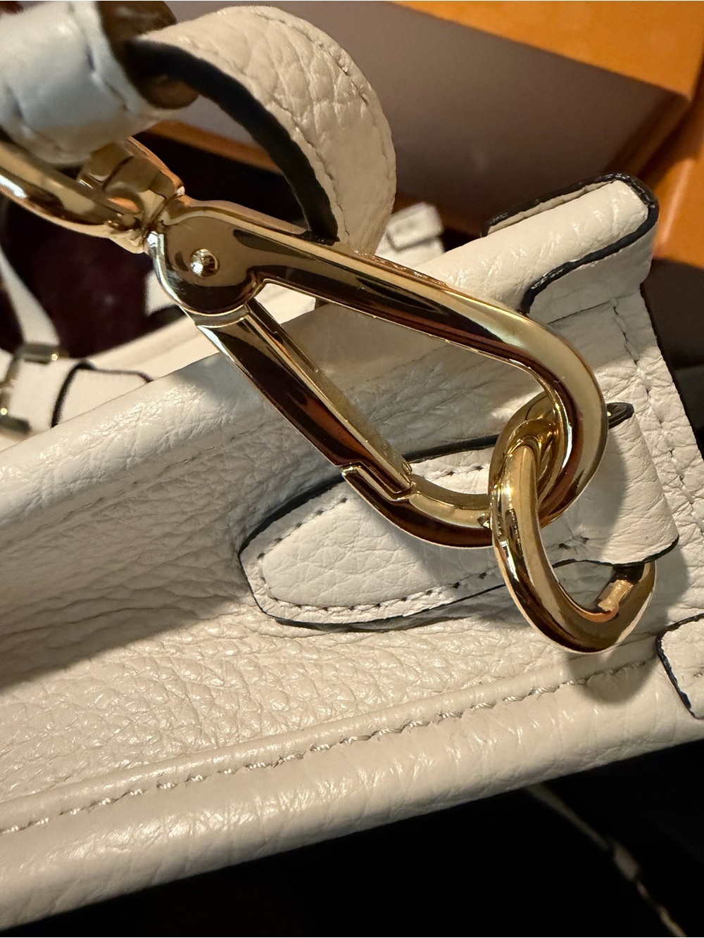 Prada Mini Crossbody Bag in Cream with Gold Hardware